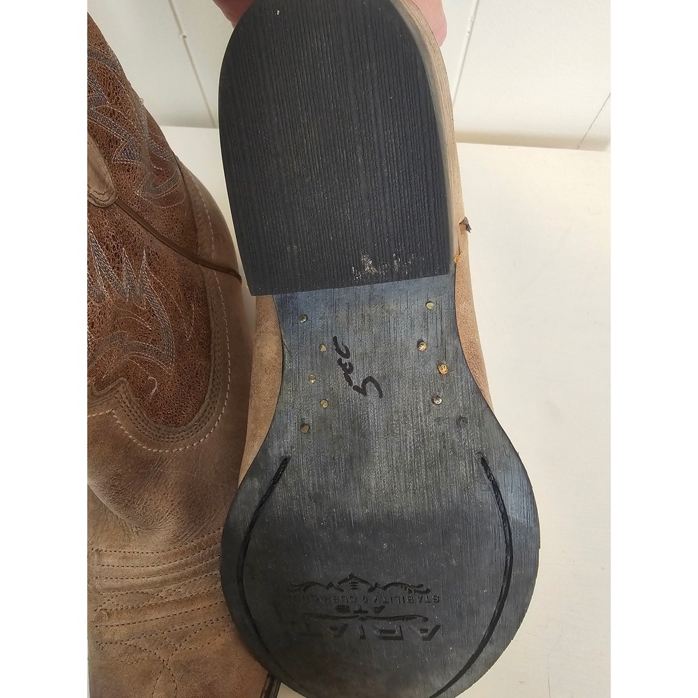 Ariat Unbridled Ankle Boots Womens 8B Brown Distressed Leather Western 10007966 - Picture 7 of 7